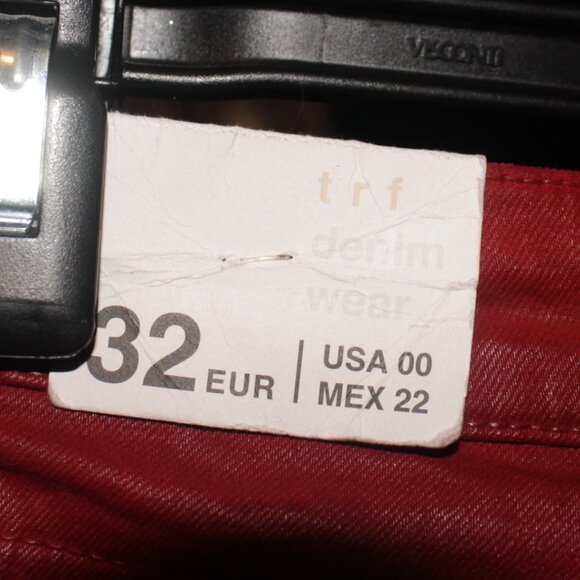 NWT Zara TRF Coated Jeans Size 00 - Picture 3 of 4